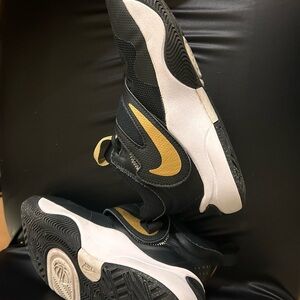 Nike Kids Basketball Sneakers Black and Gold
